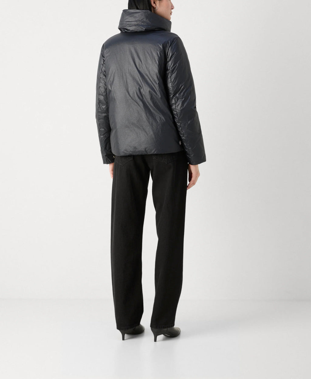 COLMAR DONNA NERO CORTO ZIP ORO