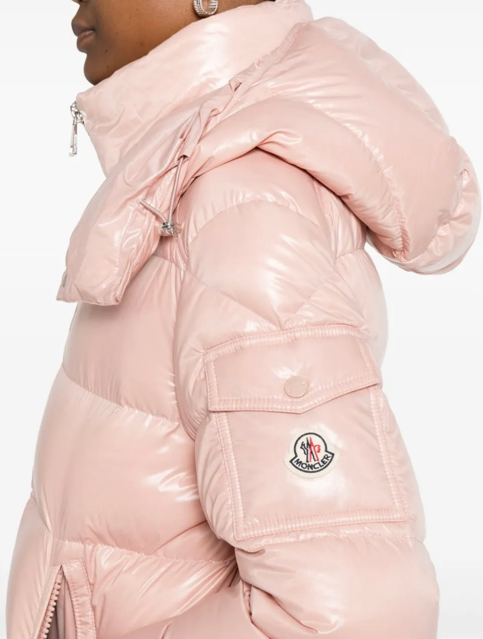 GIUBBINO MONCLER DONNA ROSA LUCIDO