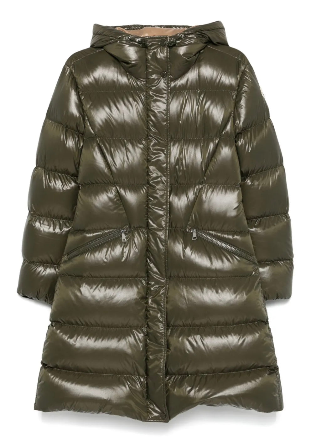 GUBBINO MONCLER DONNA LUNGO VERDE
