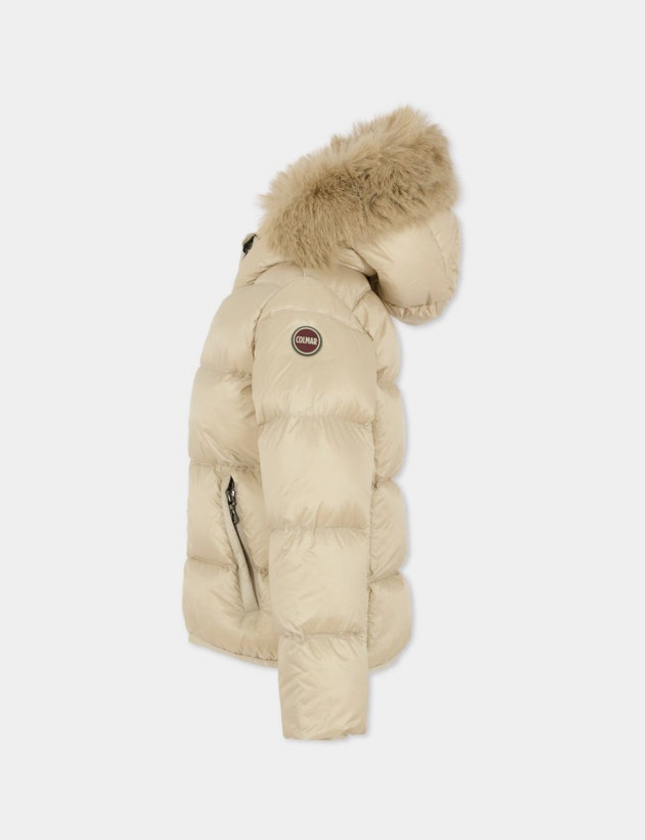 COLMAR DONNA CORTO BEIGE CON PELLICCIA