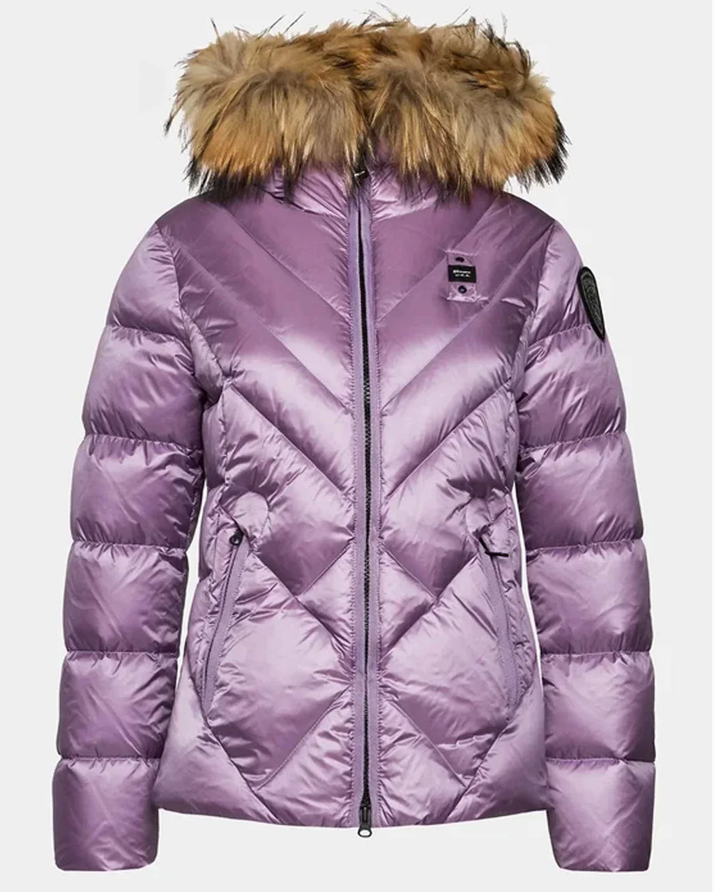 GIUBBINO BLAUER CORTO  DONNA VIOLA PELLICCIA