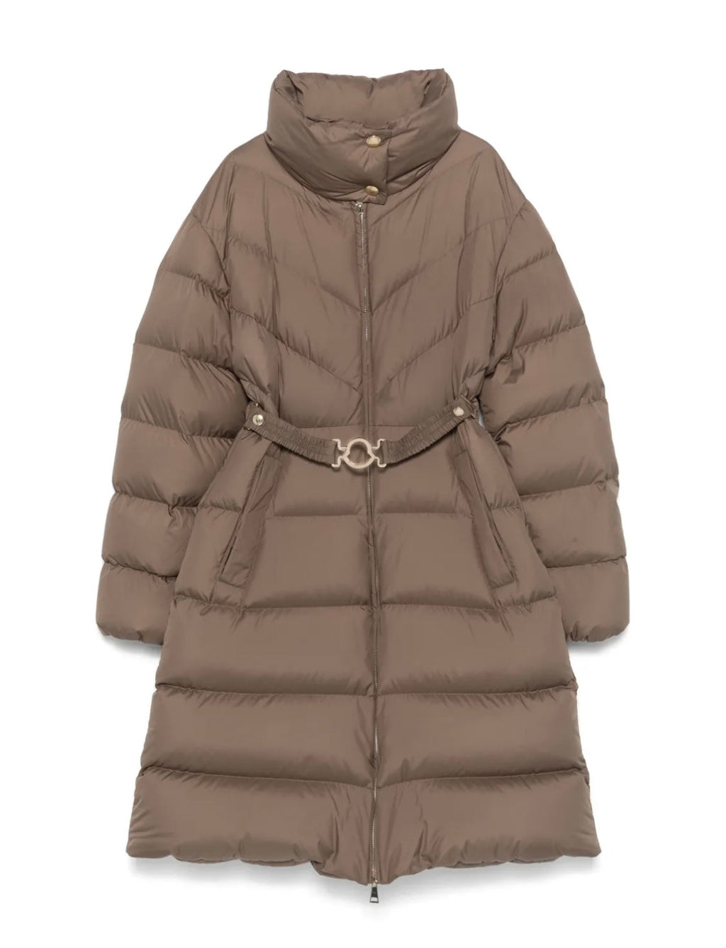 GUBBINO MONCLER DONNA LUNGO FANGO