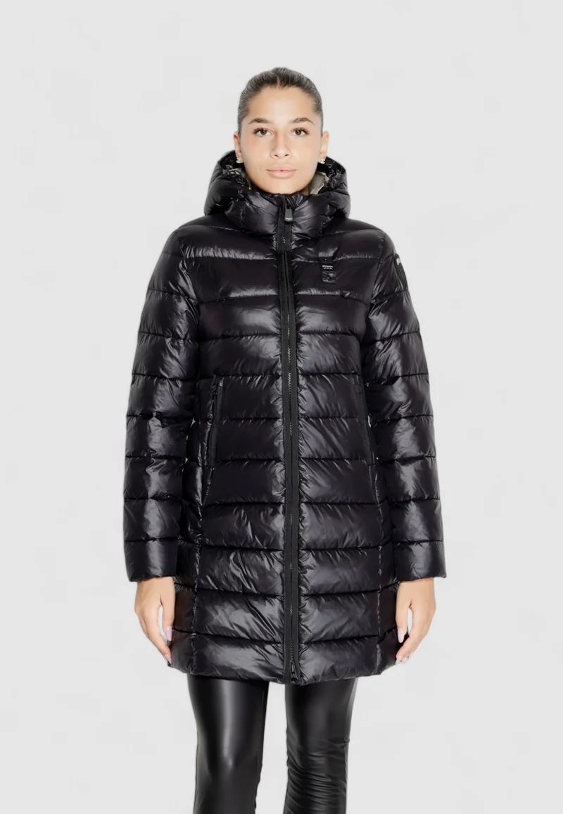 GIUBBINO BLAUER LUNGO DONNA NERO LUCIDO