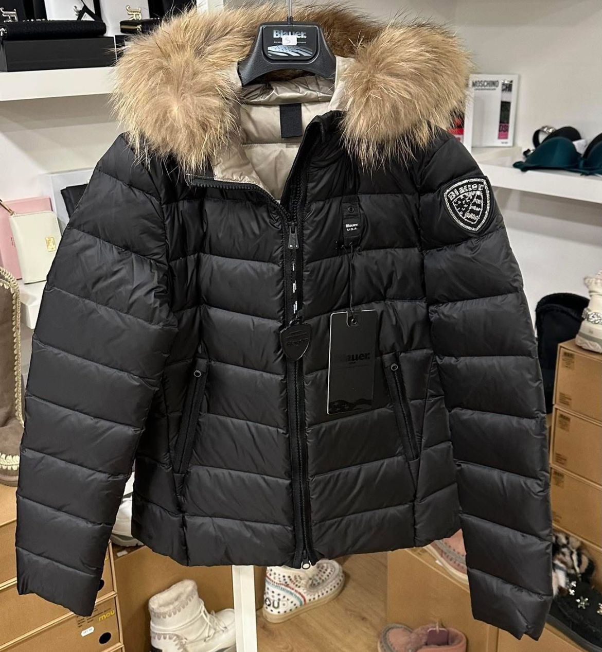 GIUBBINO BLAUER DONNA CON PELLICCIA